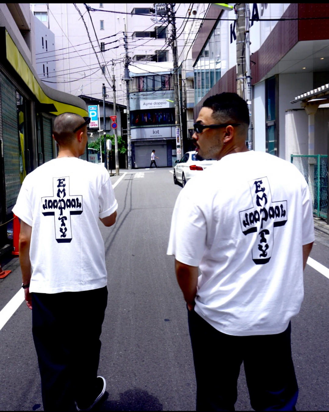 COTTON TEE SHIRT “FADE WHITE”