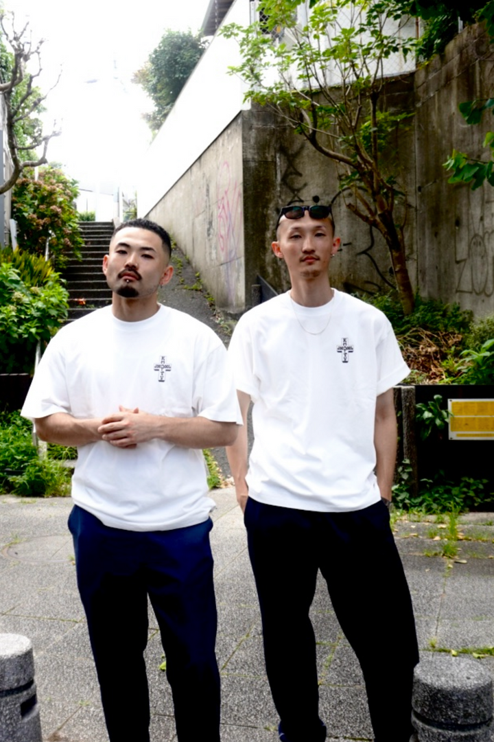 COTTON TEE SHIRT “FADE WHITE”